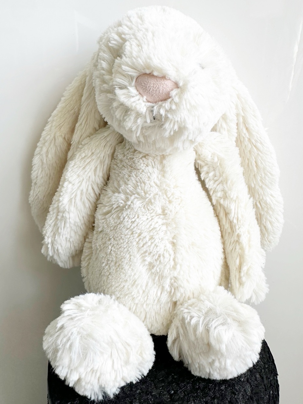 Jellycat Bashful Bunny White Pink Nose Stuffie Stuffed Animals Lovie